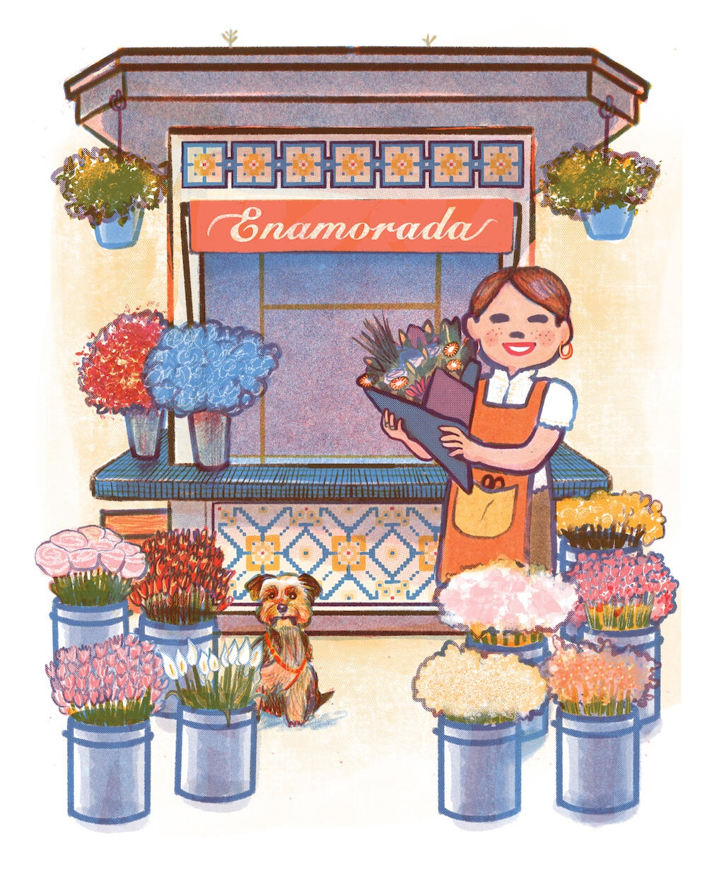 &#39;Flower Shop&#39; Greeting Card for The Culture Curious