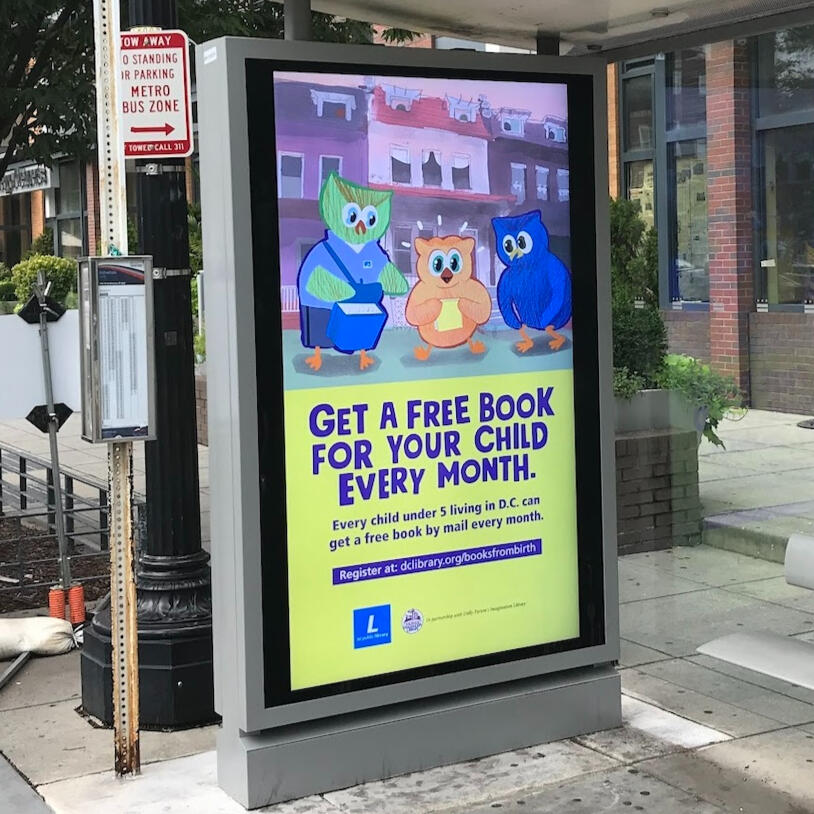 Illustrations for DC Public Library and their &#39;Books from Birth&#39; program